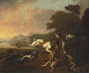 The Deer Hunt, Abraham Hondius